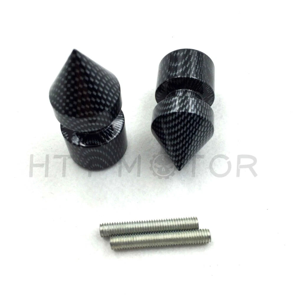 Carbon Spike Swingarm Spools 6mm Thread for Yamaha VMAX / YZF-R6 (1998–2013)