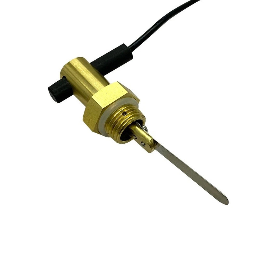 Brass Water Flow Sensor Switch for Industrial Use with Magnetic Reed Sensor