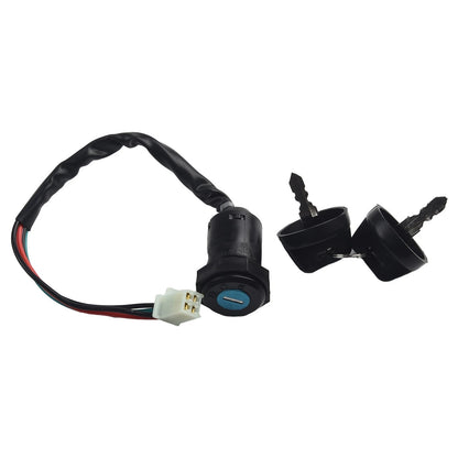 Key Set for ATV Dirt Bike Ignition Switch 4 Pin Fit Easy Installation