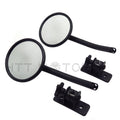Mirror Relocation Pair for Jeep Wrangler TJ JK (1997–2017) Black Quick Release
