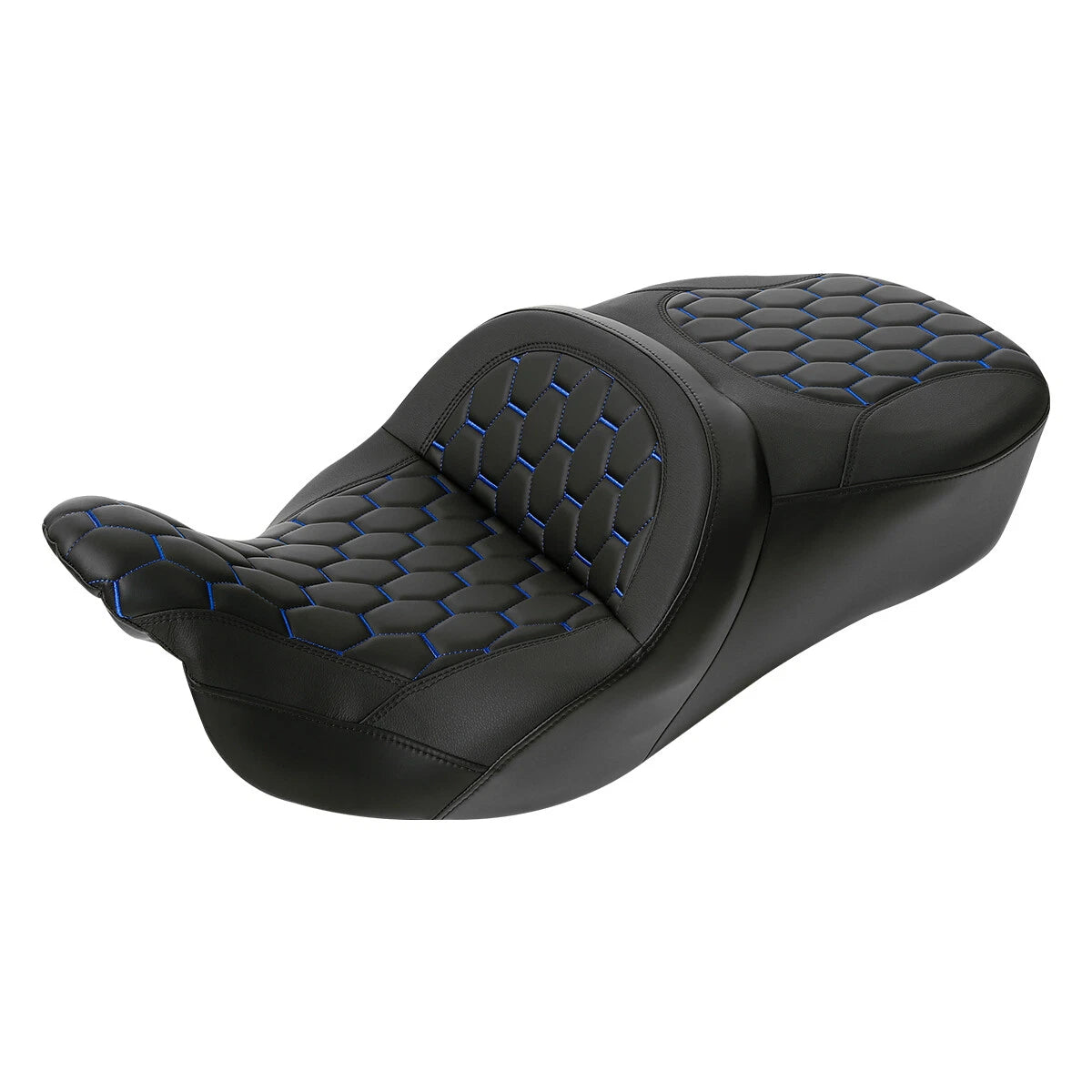 Black Rider Driver & Passenger Seat for Harley Touring Road Glide (2009–2023)