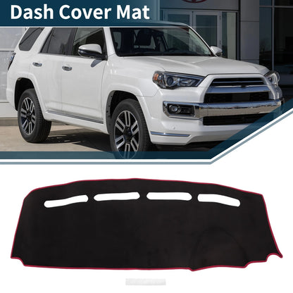 Dashboard Cover Mat for Fiat 500 (2012–2023) - Black Red