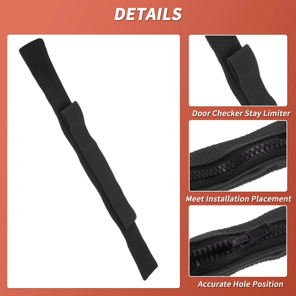Door Check Strap for Jeep Wrangler JK (2007–2017) - Hinge Stop Limiter