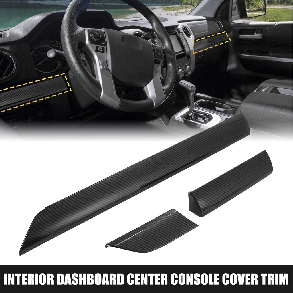 Carbon Fiber Pattern Dashboard Panel Cover for Toyota Tundra (2014–2021)