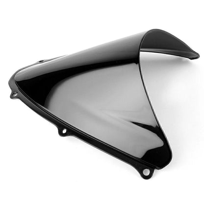 Black Double Bubble Windscreen for Suzuki GSXR 600 750 (2006–2007)