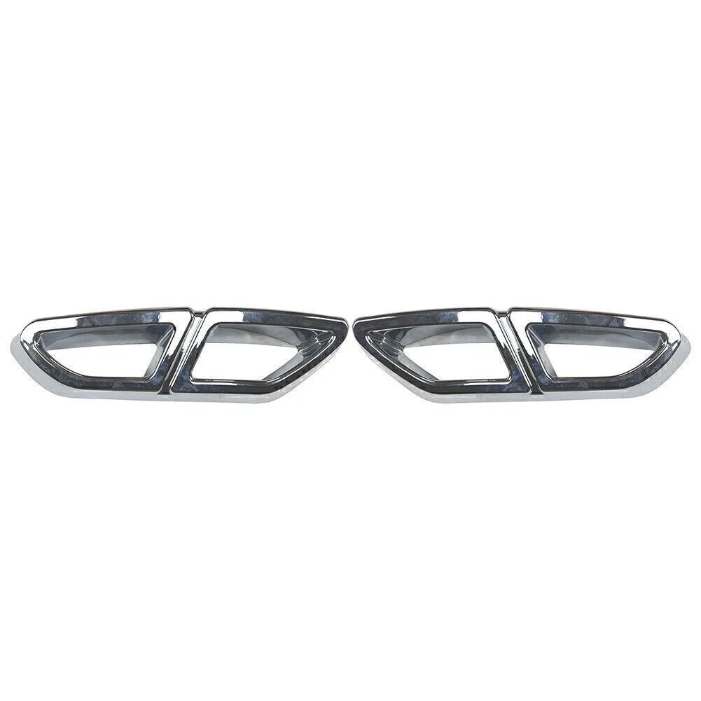 Chrome Rear Exhaust Muffler Tail Pipe Cover for VW Passat B8 (2016–2019)