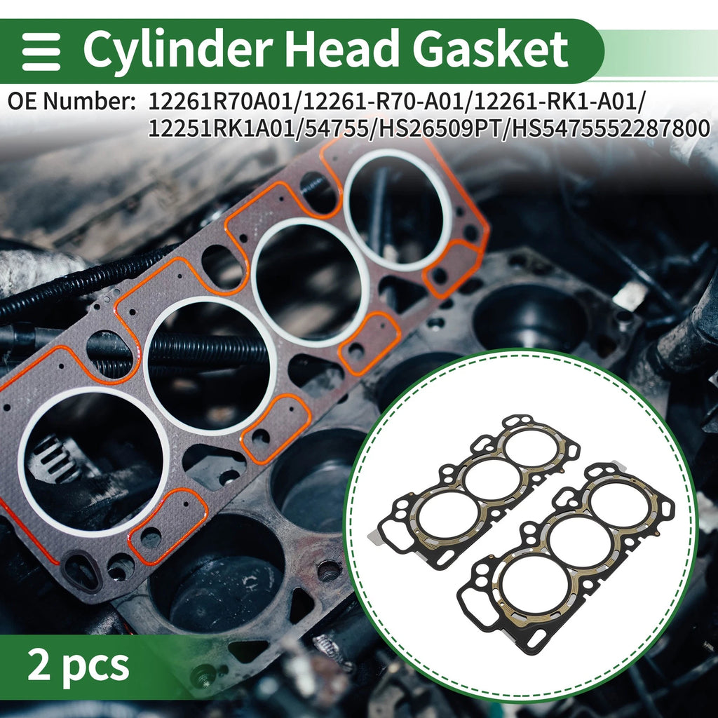 Cylinder Head Gasket Left Right 2 Pack Replacement for Honda Accord (2008–2017)