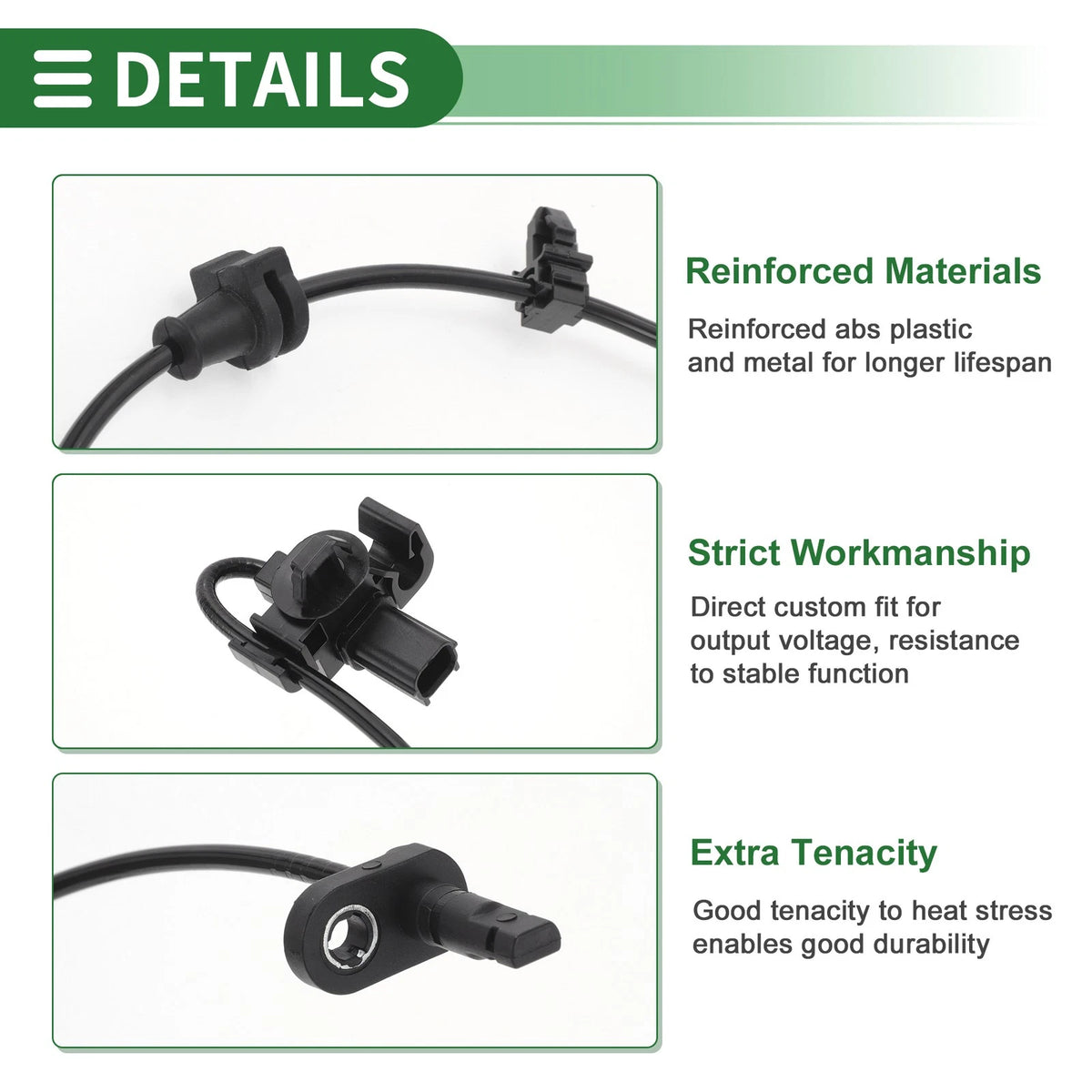 ABS Wheel Speed Sensor Front Left Replacement for Honda Civic (2006–2011)