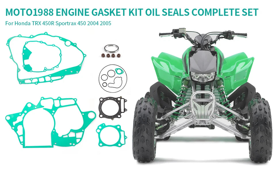 Complete Engine Gasket Set for Honda TRX450R Sportrax 450 (2004–2005)