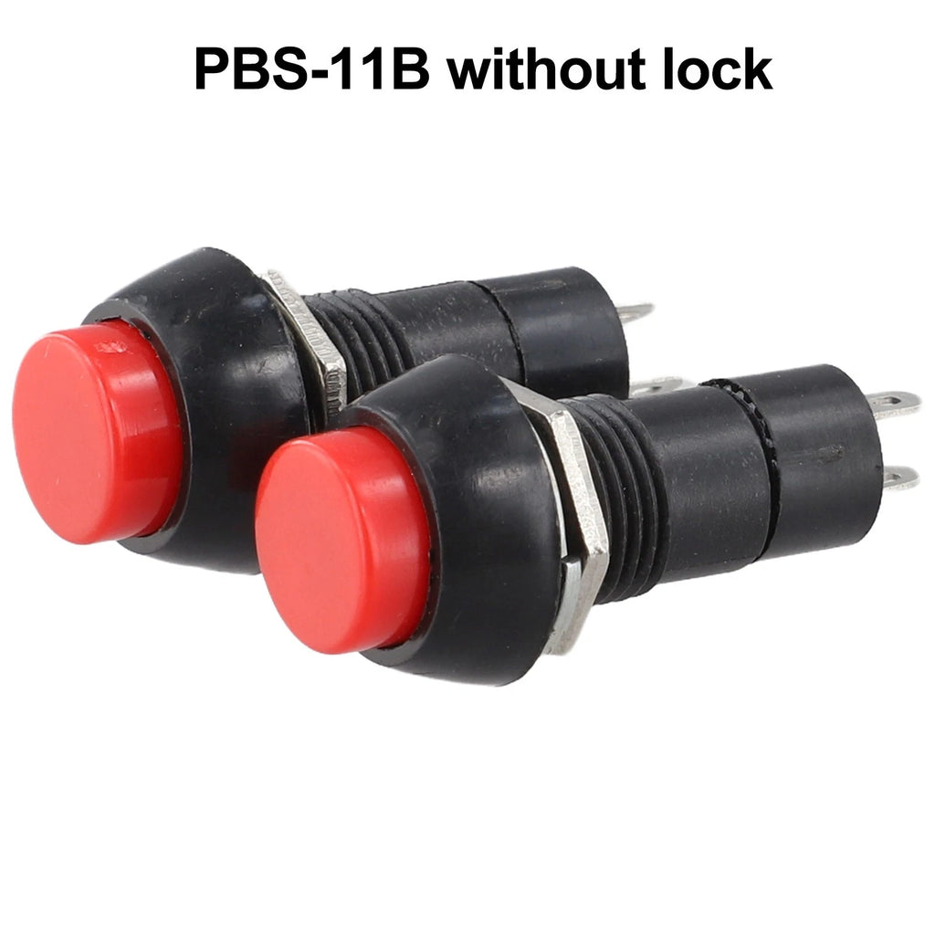 5 Pack Self Locking Push Button Switches for DIY Projects