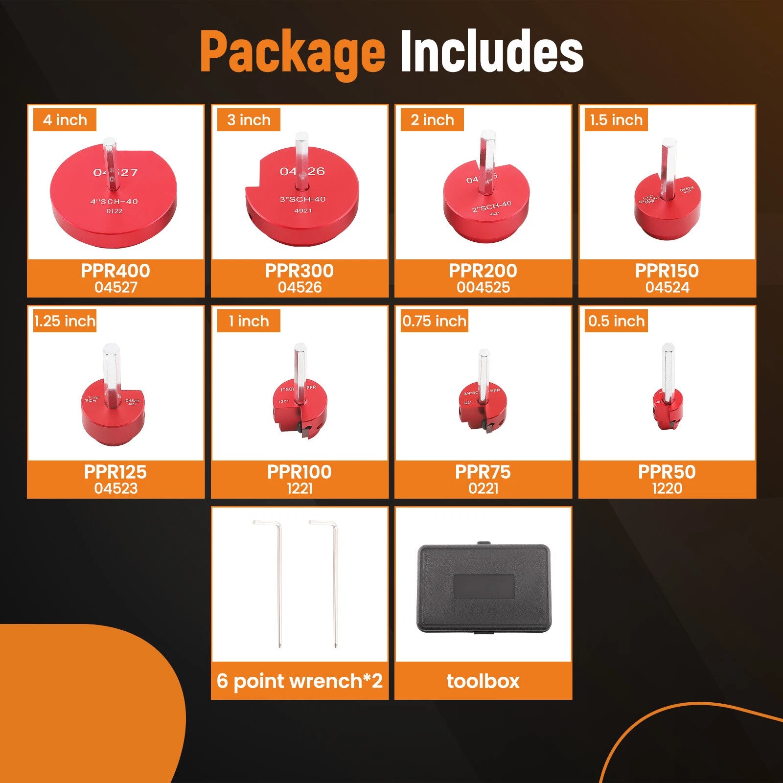 PVC Pipe Reamer Kit for Standard Drill (PPR75)