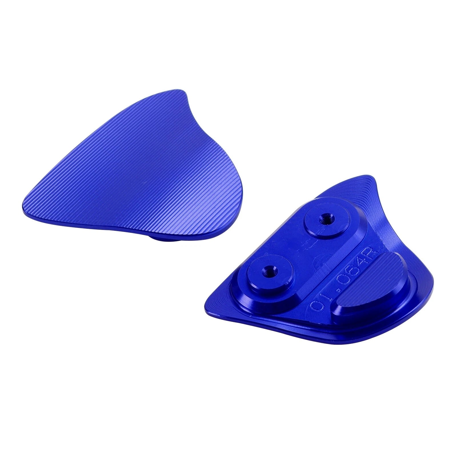 CNC Aluminum Blue Mirror Block Off Plates for Yamaha YZF R1/R1M (2020–2024)