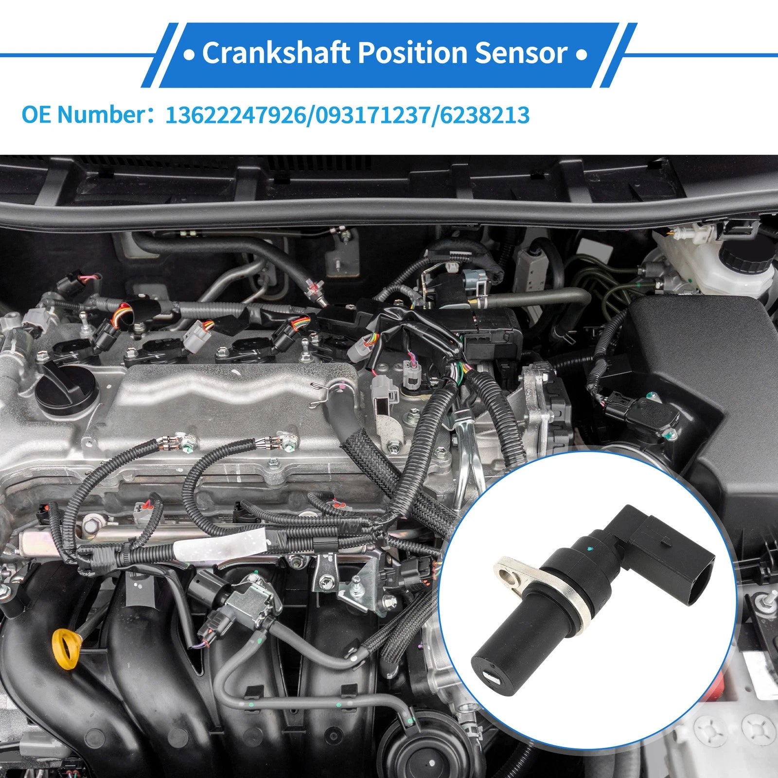 Crankshaft Position Sensor Replacement for BMW E46 330d (1999–2005) 1Pc