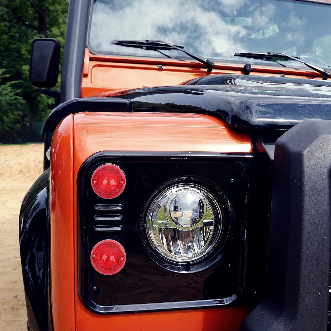 Tail Light Lamp Lens for Land Rover Defender 90 110 (1990–1994) - Red