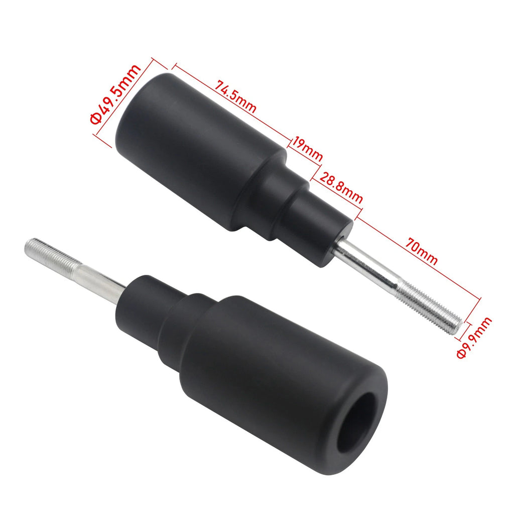 Black Frame Slider Anti-Crash Protector for Kawasaki Z1000 (2010–2020)