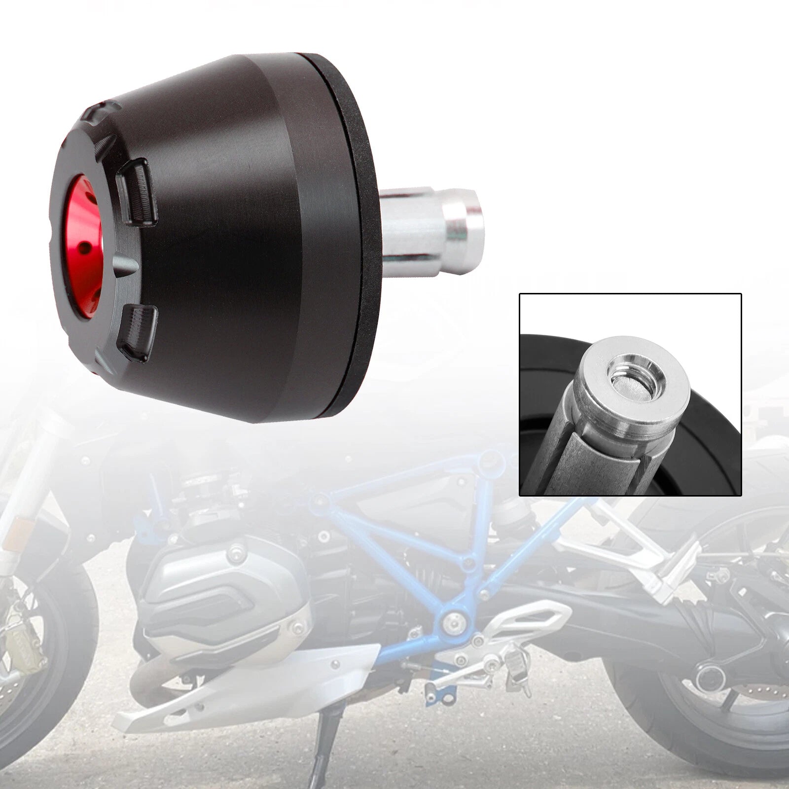 Rear Axle Fork Sliders for BMW R1200 R1300 (2024+) T9 Red