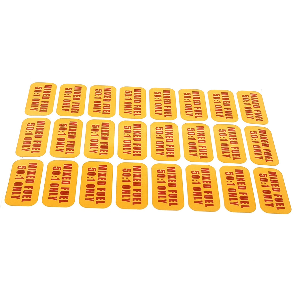 Mixed Fuel Sticker 50:1 for All Makes and Models