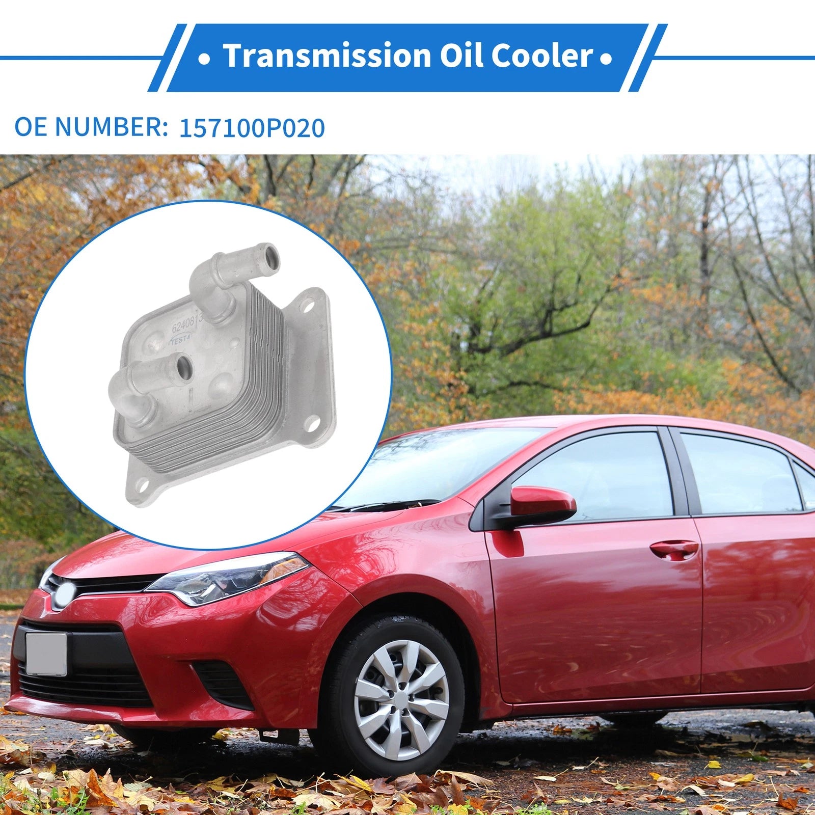 Engine Oil Cooler Replacement for Toyota Tacoma 2015–2023 Transmission Cooler