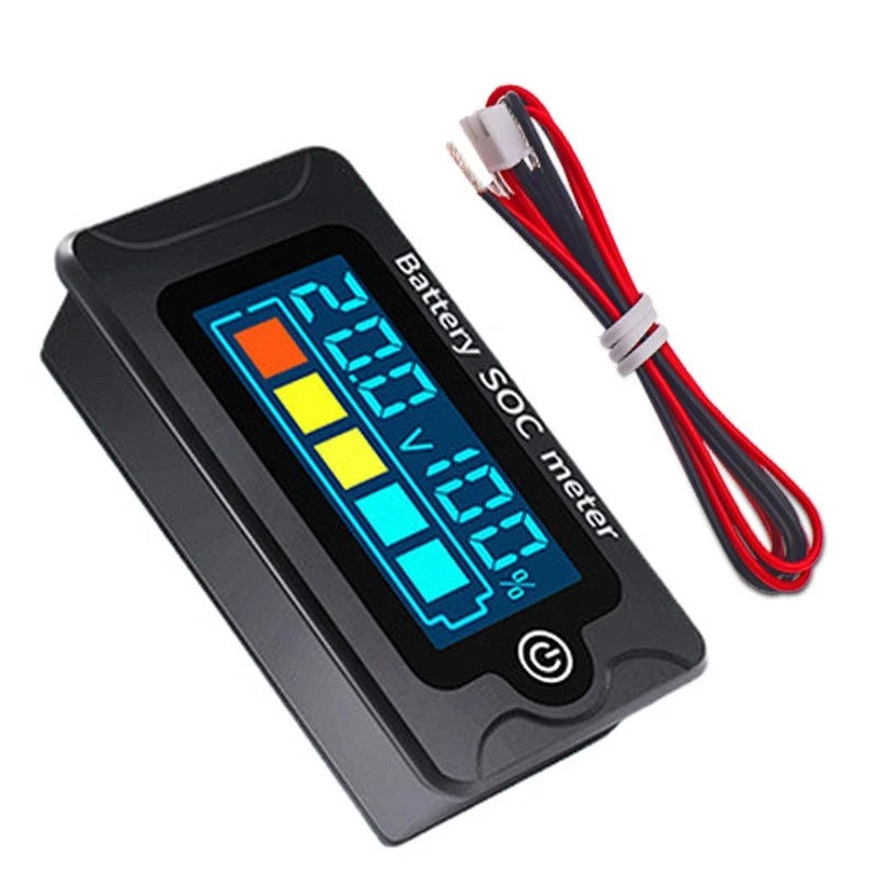 PZEM009 Digital Battery Tester for Automotive (LCD Voltmeter, Portable)