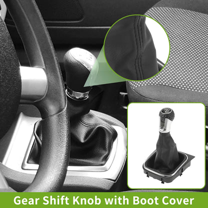 5 Speed Gear Shifter Knob with Cover for VW Golf MK5 (2004–2009)