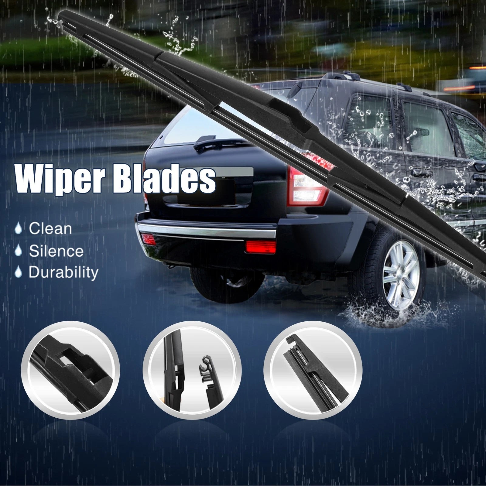 Rear Windshield Wiper Blades 360mm Replacement for Toyota (2005–2015)