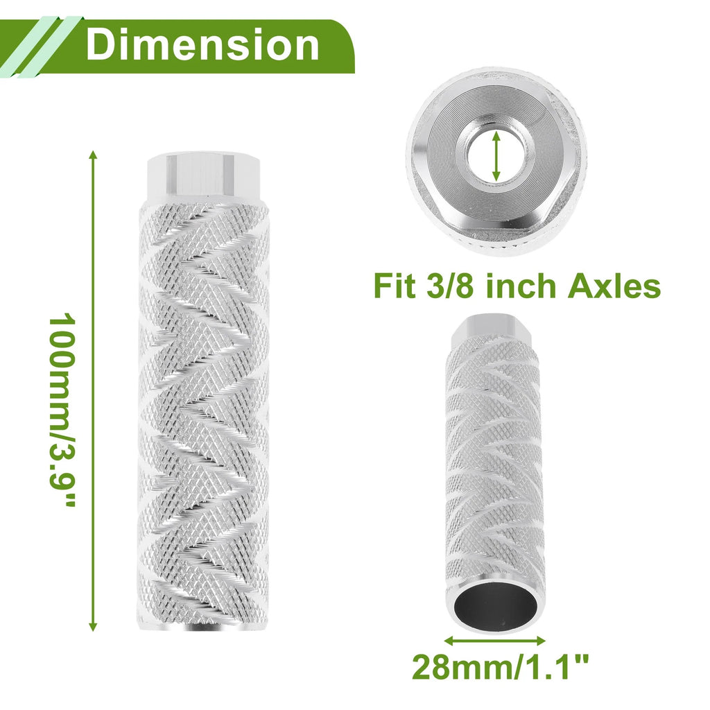 Bike Pegs Set 100mm Wave Texture for 2 Wheelers (Universal) (2001–2026)