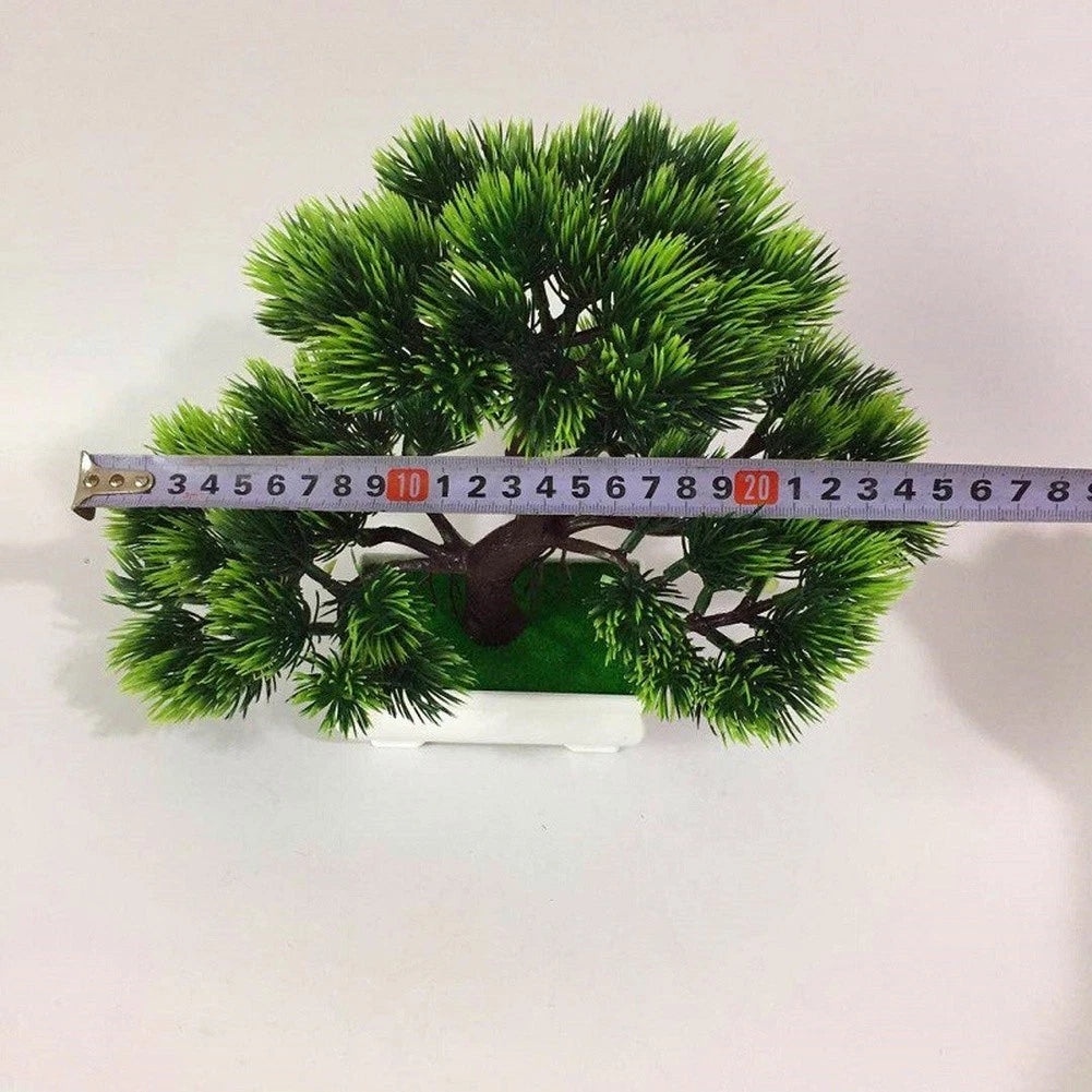 2X Pine Bonsai Artificial Plants for Tabletops (Realistic Design)