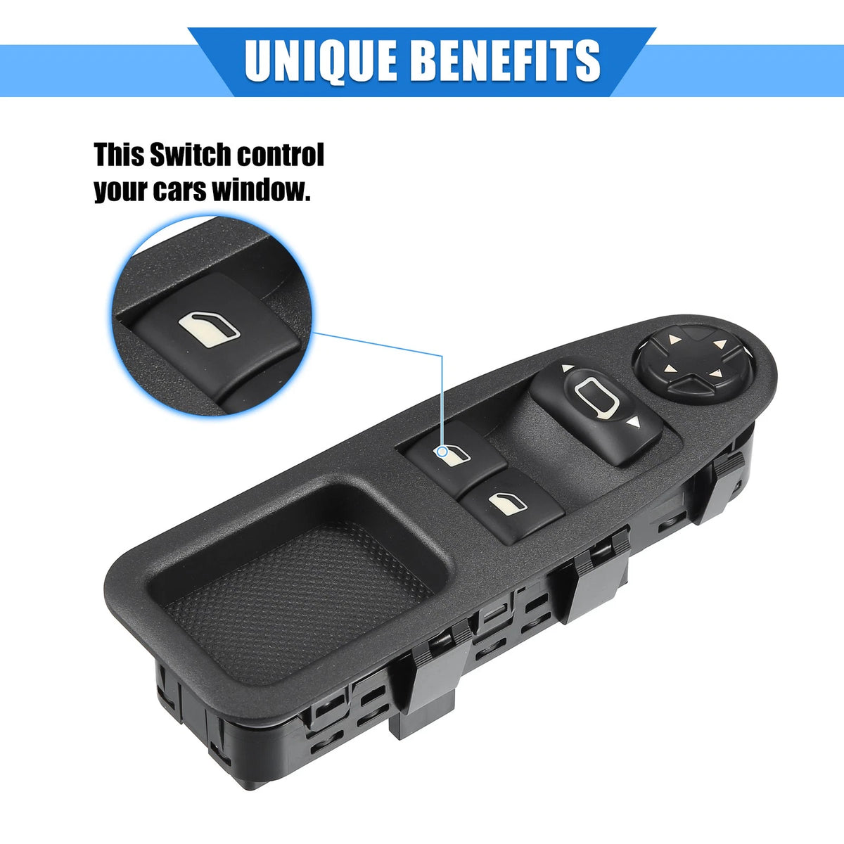 Window Control Switch No. 6554ZH for Citroen Dispatch (2007–2016)