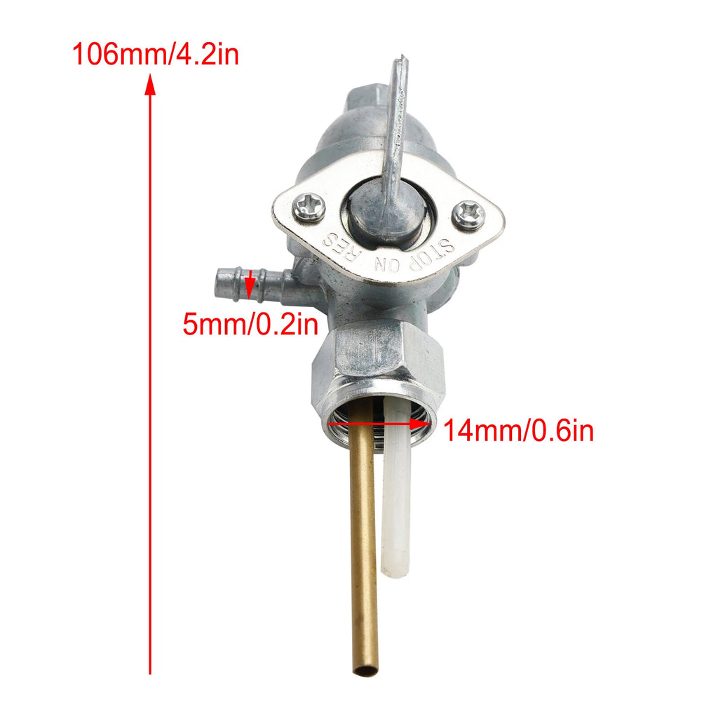 Gas Tank Fuel Cock Valve Petcock for Yamaha RS100 (1975–1976), YL2 100 (1967–1970)