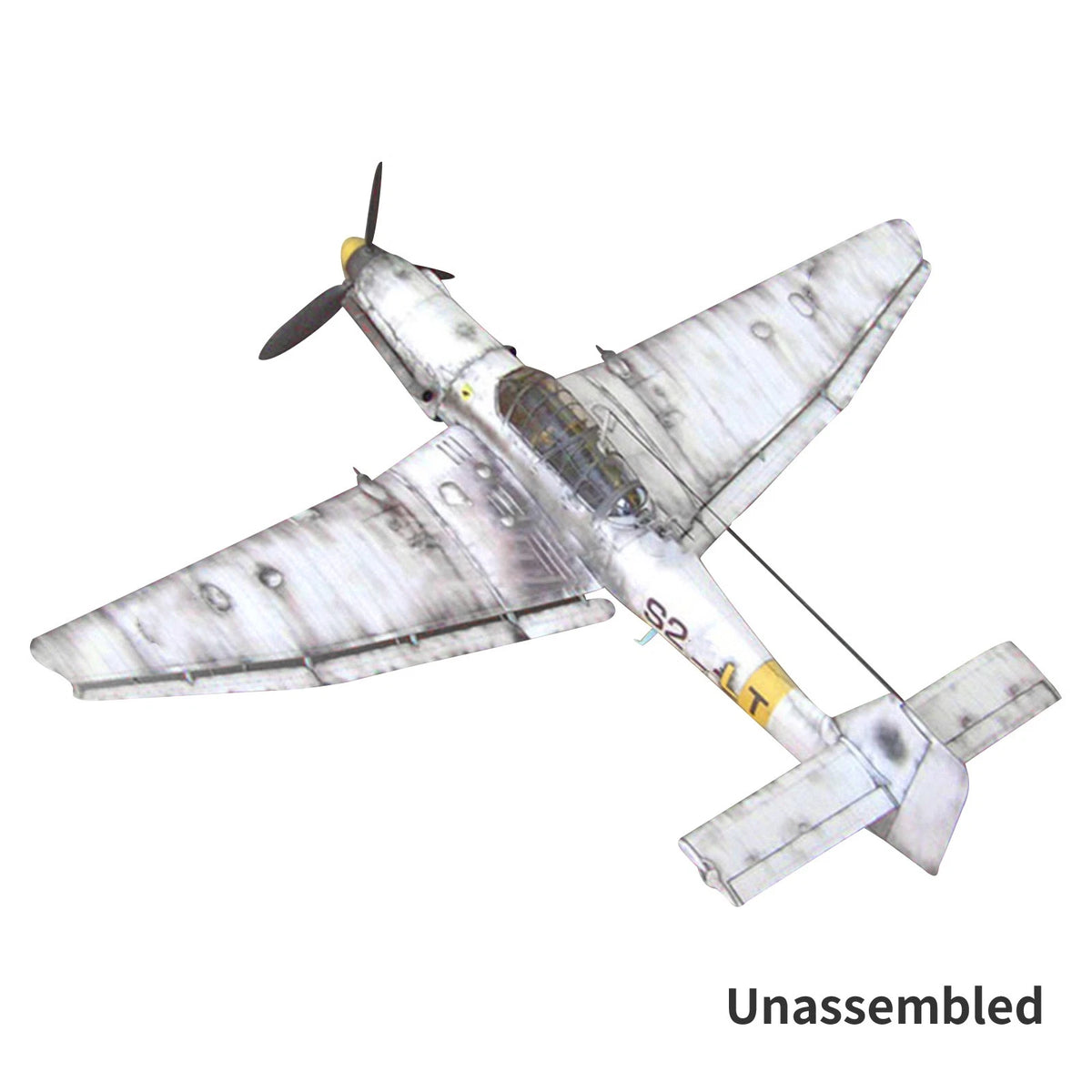 1/33 Paper Ju-87 D-3 Junkers Dive Bomber Aircraft Model Display Unassembled