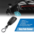 Leather Key Fob Cover with Keychain for Audi A3 A4 (2010–2016)