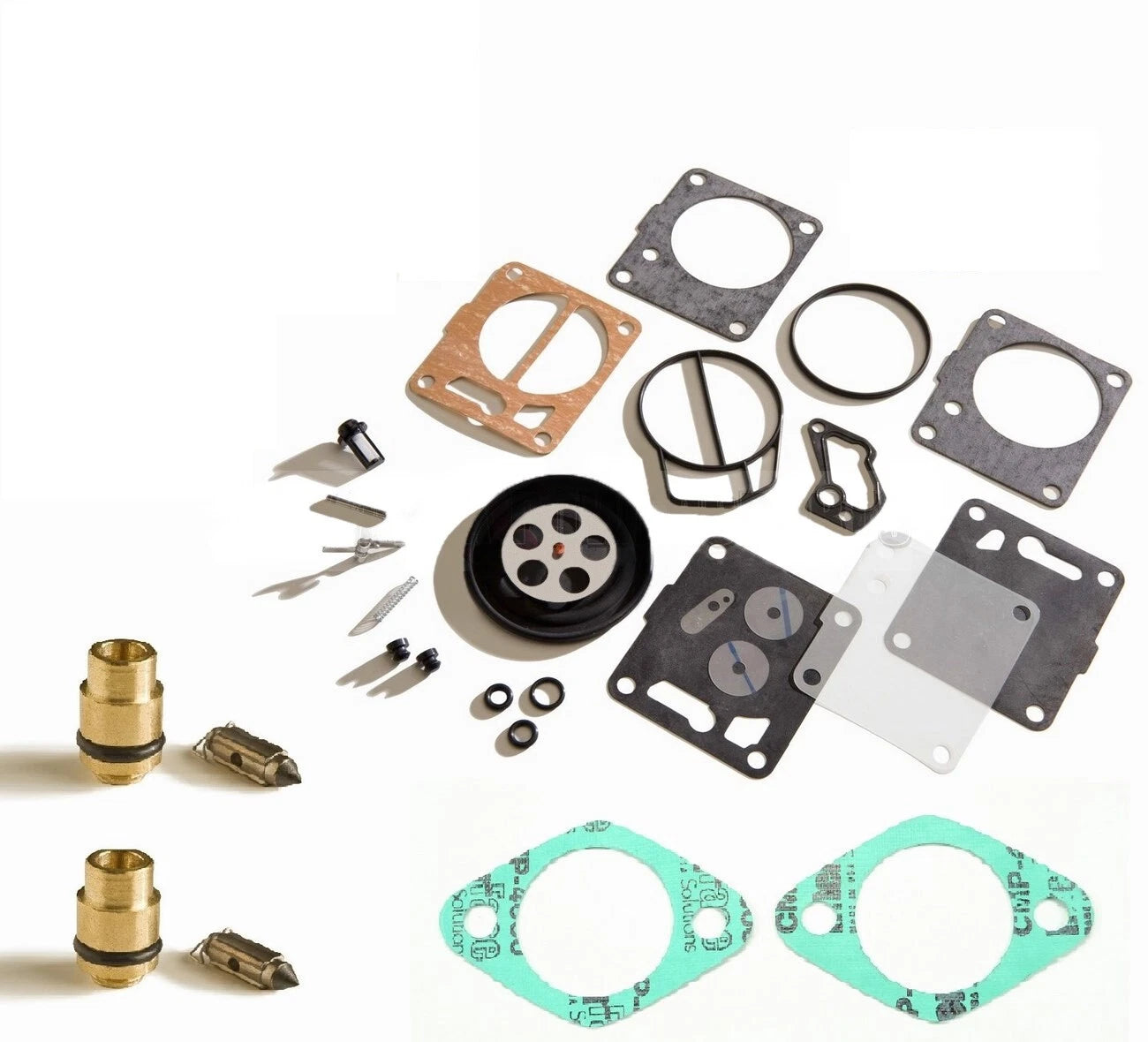 Dual Mikuni Carb Rebuild Kit for Sea Doo GTX (1996–1997) - Base Gasket & Needle Seat