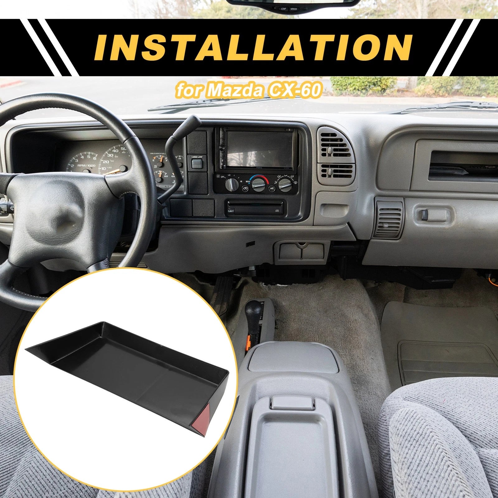 Center Console Armrest Organizer Tray for Mazda CX-60 (2023–2023)