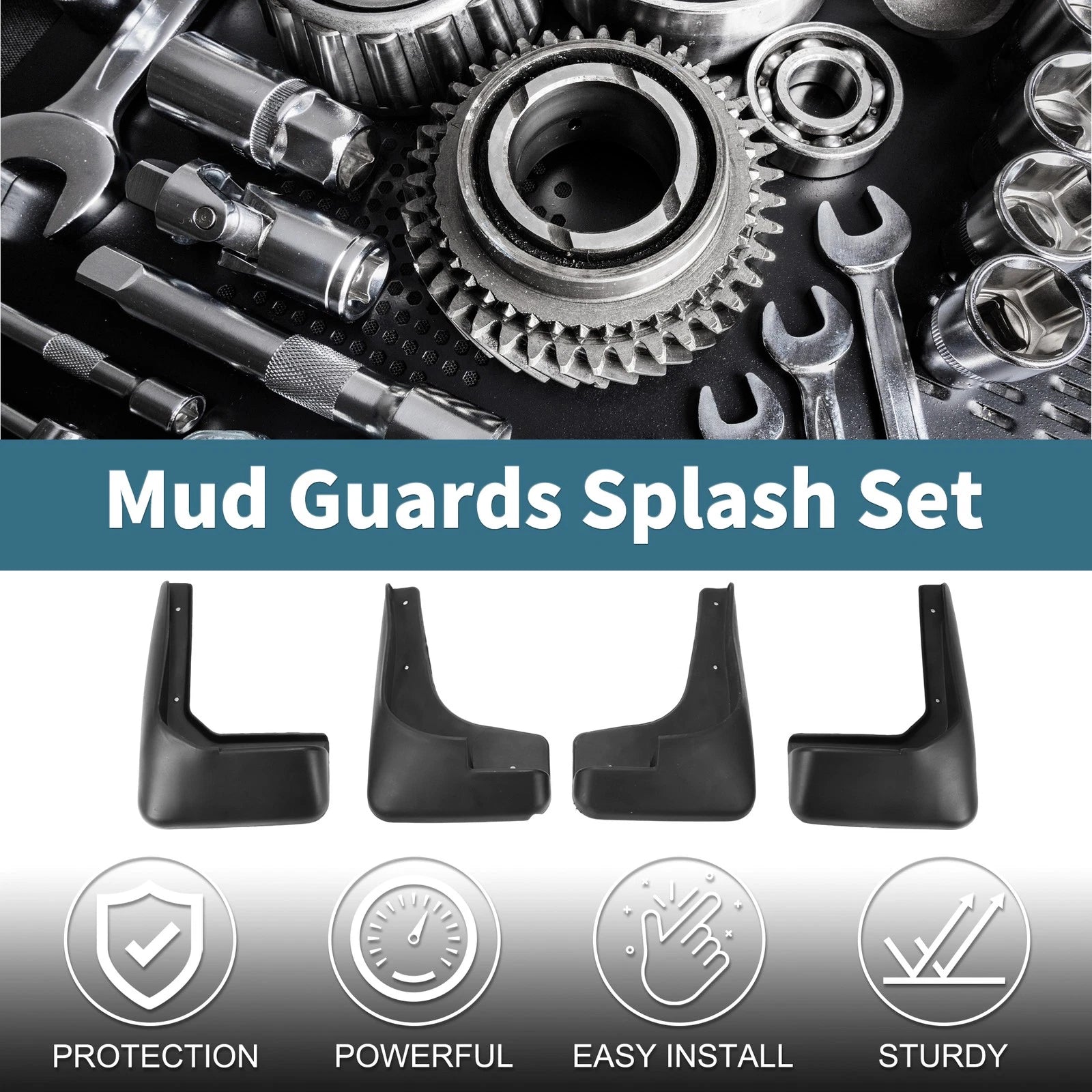 Mud Flaps Splash Guards 1 Set Mud Guards for Toyota Avanza (2005–2010)