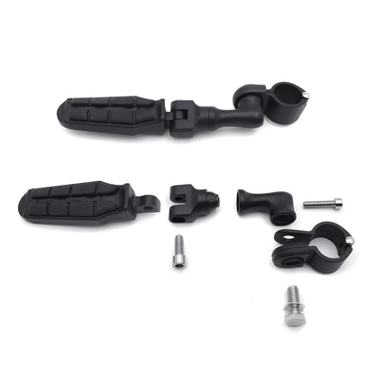 Saddle FootPeg 3" Footrest for Harley (1.25" Engine Guard Crash Bar)