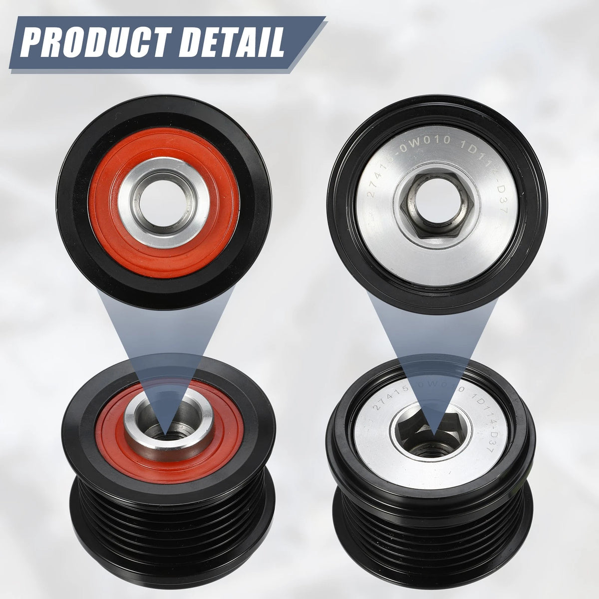 Idler Pulley & Alternator Clutch Pulley for Lexus IS250 IS350 (2006–2014)