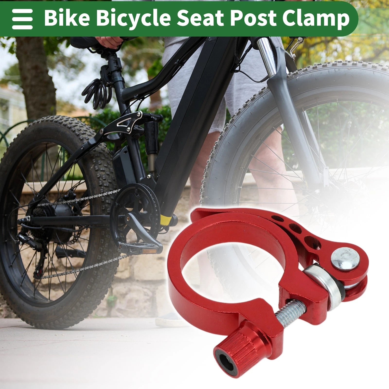 Seatpost Clamp Collar 34.9mm Replacement for Universal Bike Bicycle (All)