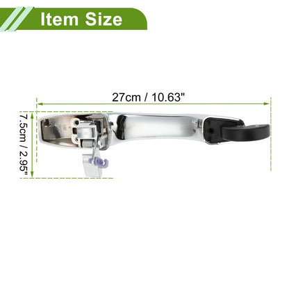 Exterior Door Handle for Chrysler 300 (2005–2010) No.5065800AG Silver Tone Front Right