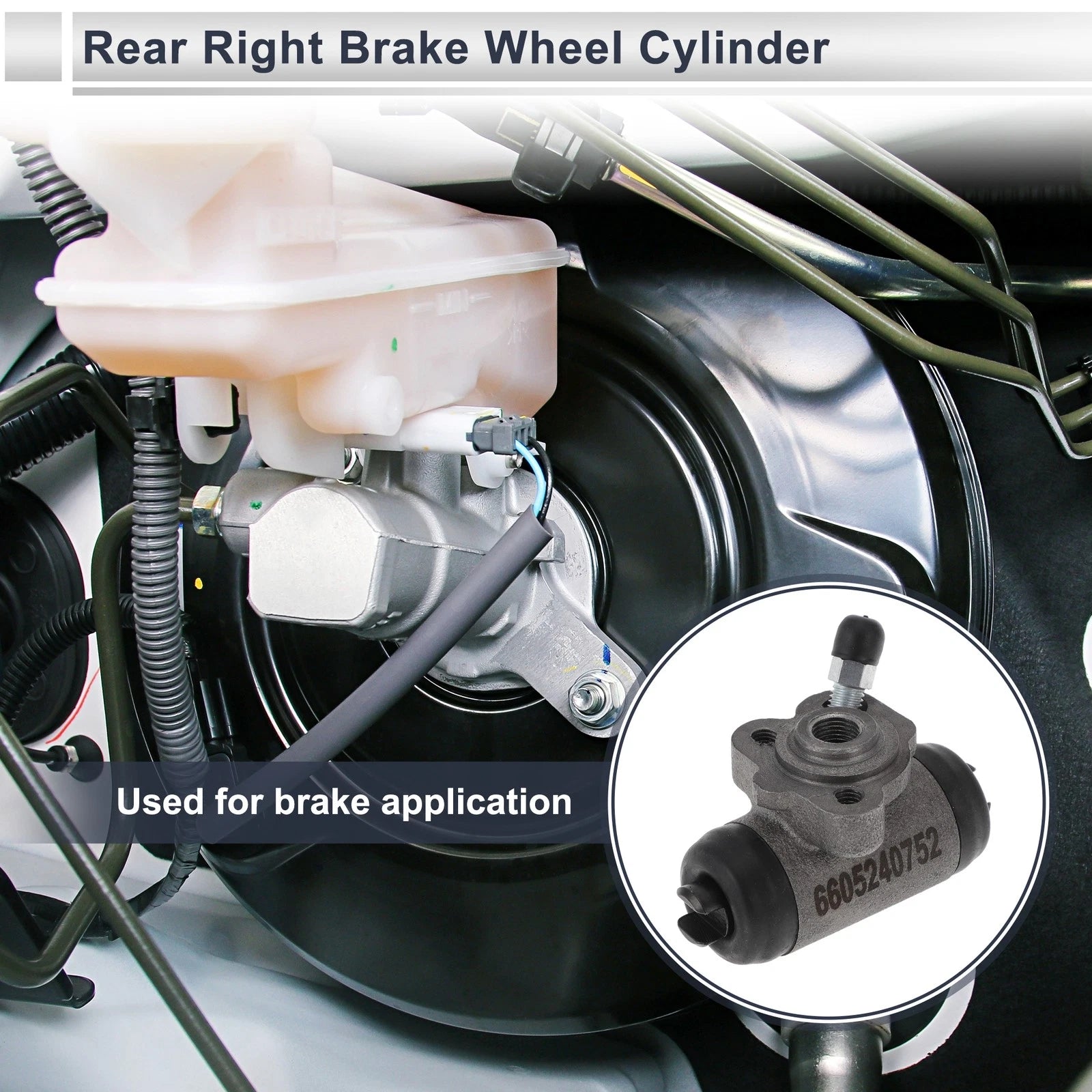 Brake Wheel Cylinder Rear Right Replacement for Toyota Corolla (1983–2001)