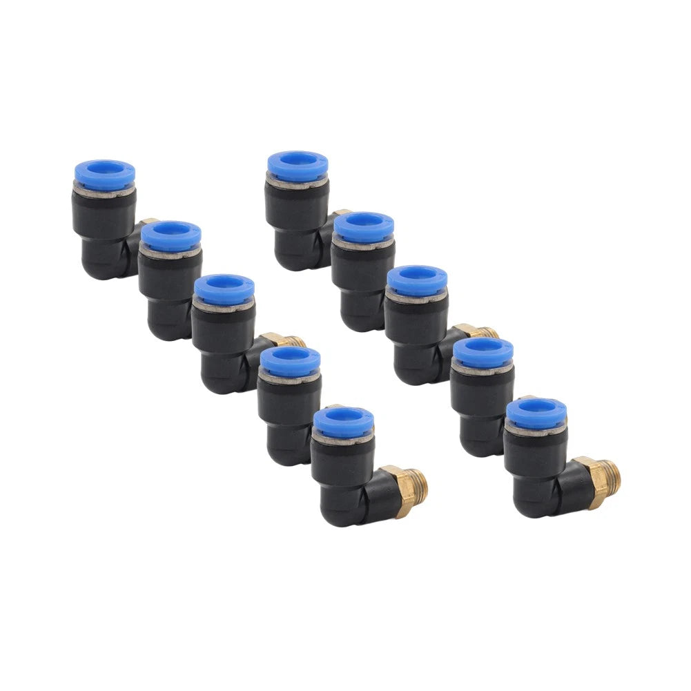 10pcs G 1/8'' L Fitting Connector Tube 8mm for Tire Changer Machine