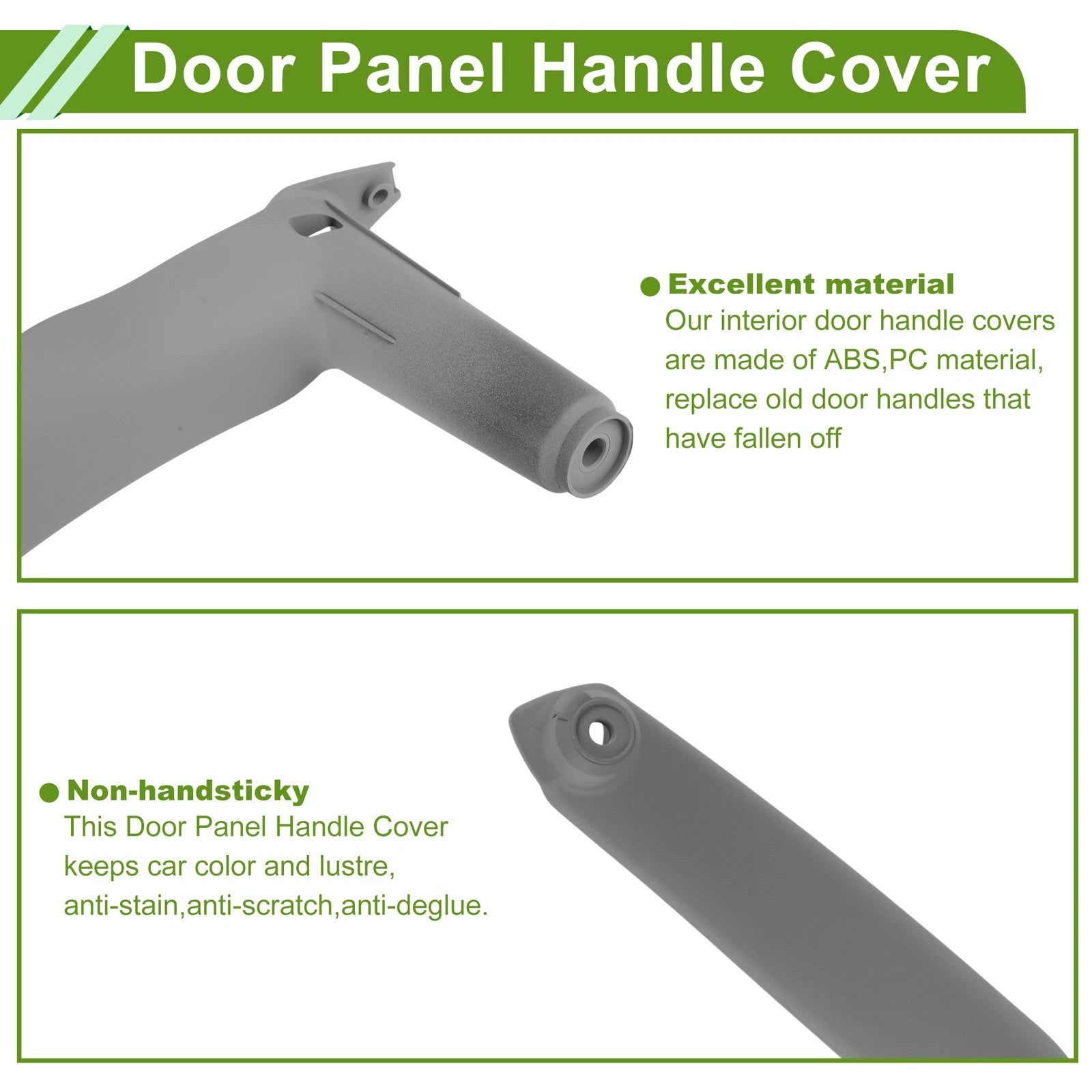 Door Panel Handle Pull Trim Cover for BMW X5 E70 (2007–2013) No. 51416969404 Gray Black