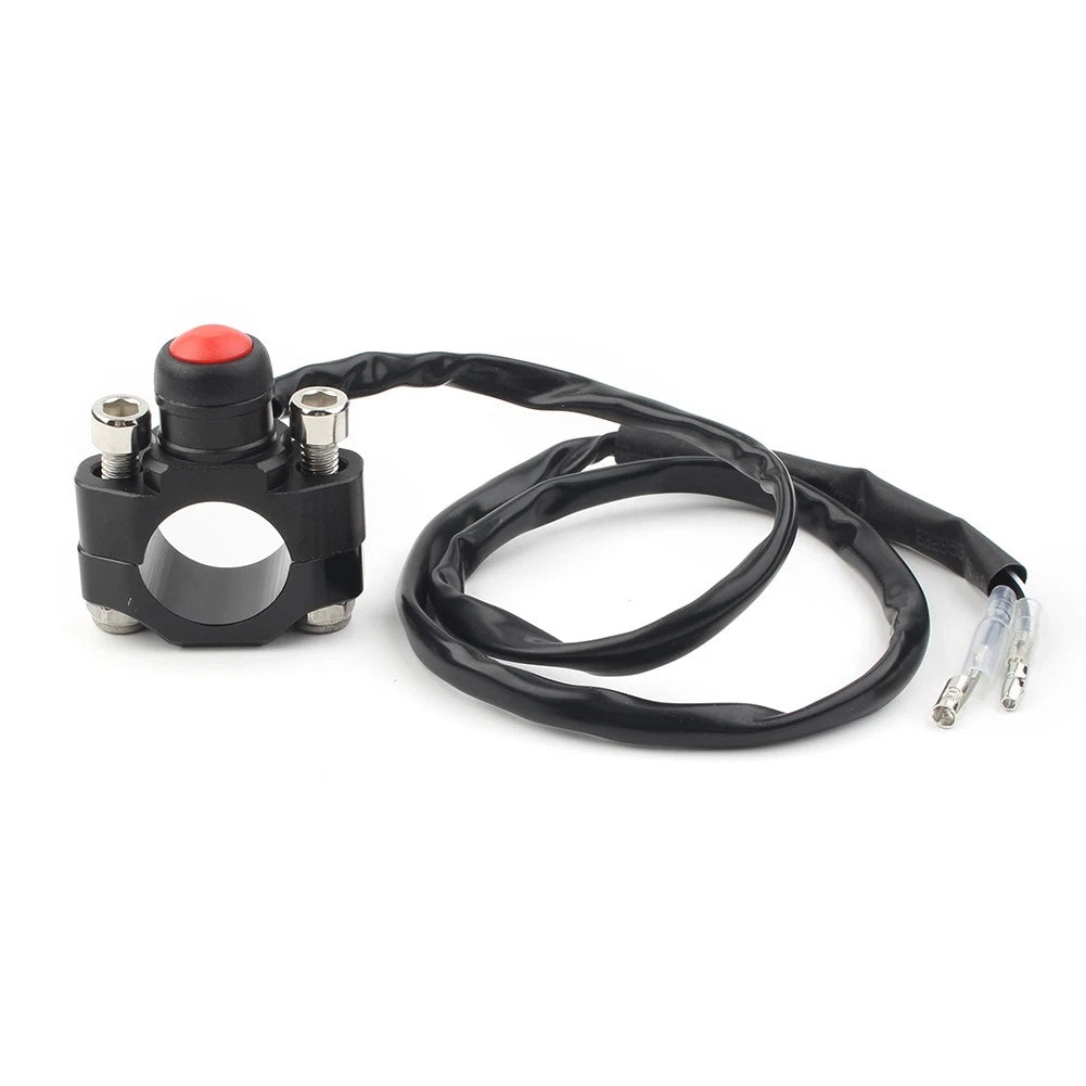 Universal Rotating Bar Clamp Start Stop Kill Switch Button for 7/8" 22 Handlebar