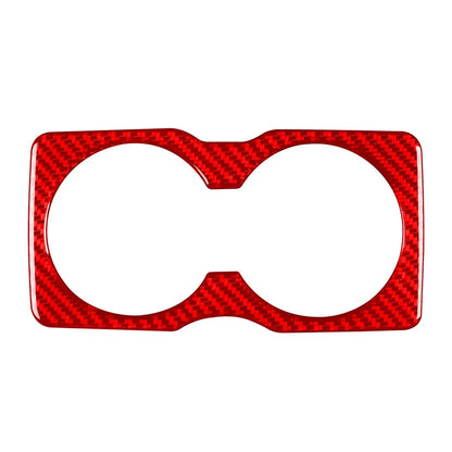 Rear Water Cup Holder Panel Cover Trim for Jeep Cherokee (2014–2022) Carbon Red