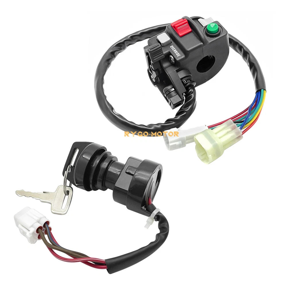 Start Stop Headlight Switch & Ignition Key Switch for Yamaha Grizzly 450 (2007–2014)