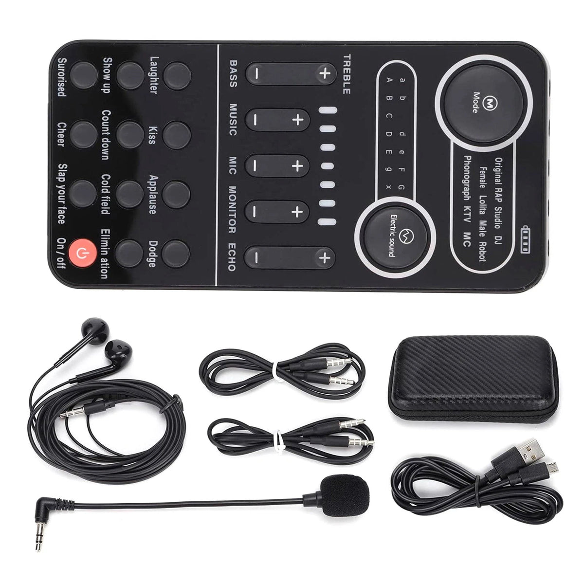 IOS Sound Card Portable Mixer with Evade Function & 9 Sound Effects