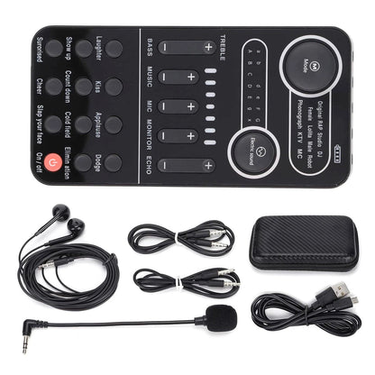 IOS Sound Card Portable Mixer with Evade Function & 9 Sound Effects