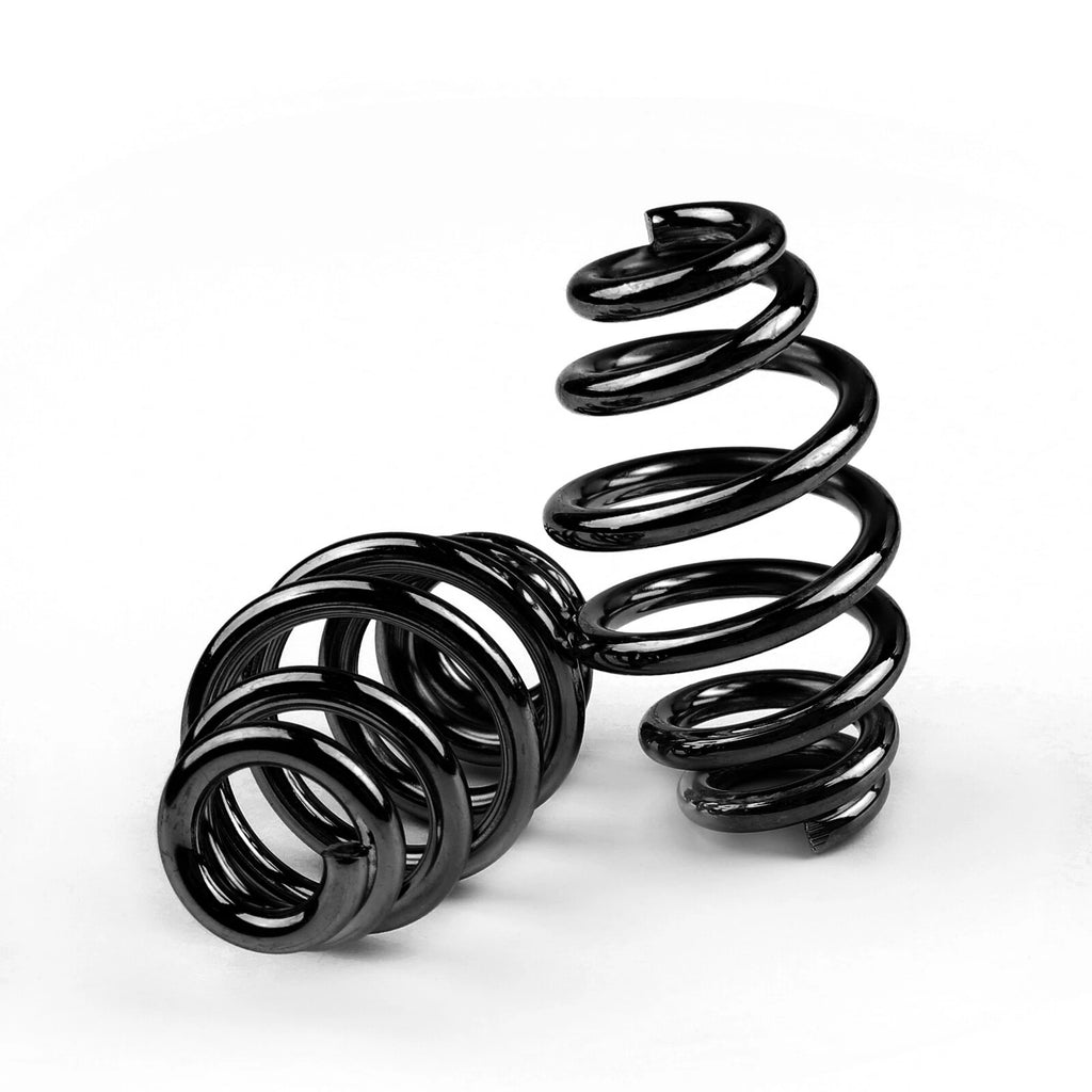 Solo Seat Mount Spring for Chopper Bobber (Custom Round, Black)