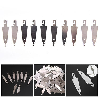 Set of 10 Stainless Steel Needle Threading Tools for Hand Sewing