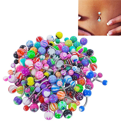 30pcs Body Piercing Bar Rings for Mixed Steel (Universal)