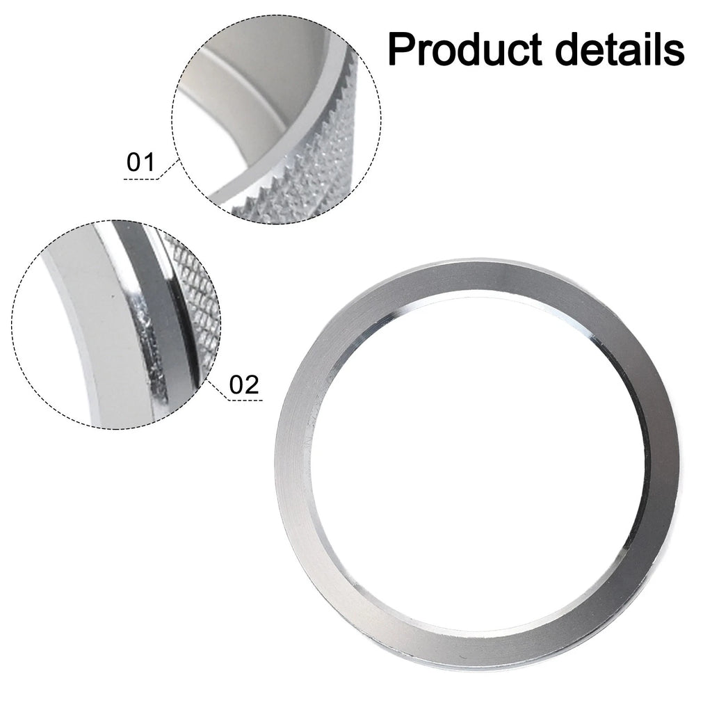 Silver Alloy Air Conditioning Audio Control Knobs for